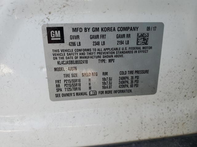 KL4CJASB0JB552418 Buick Encore Preferred