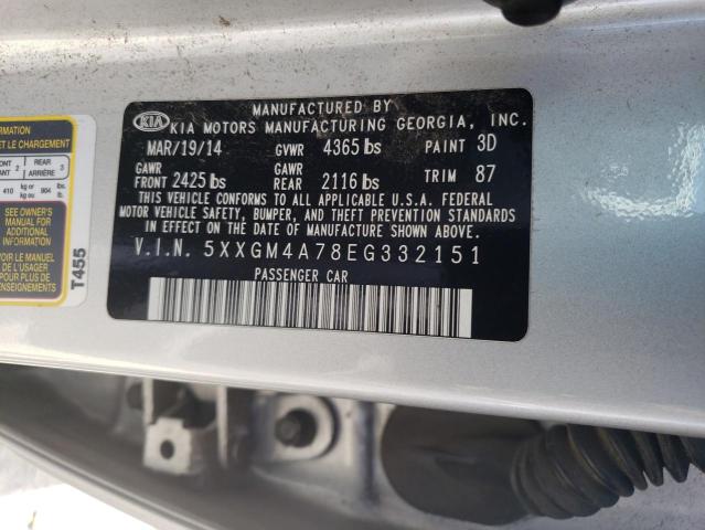 5XXGM4A78EG332151 KIA Optima Lx