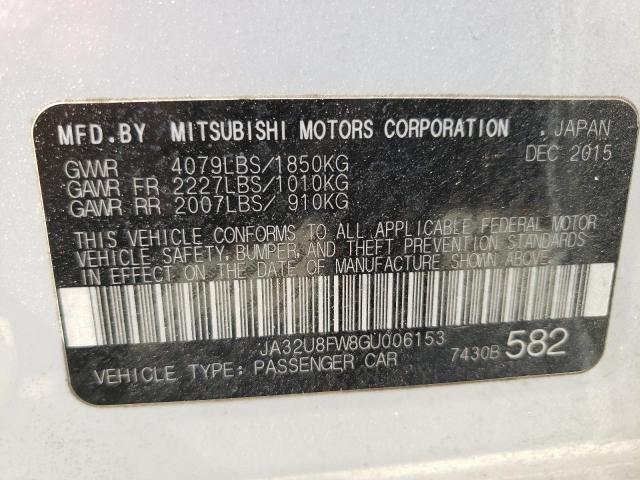 2016 MITSUBISHI LANCER GT JA32U8FW8GU006153