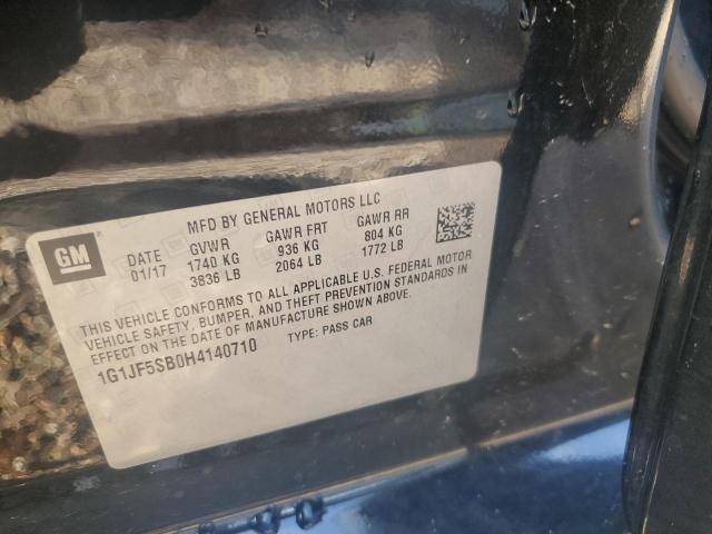 2017 CHEVROLET SONIC PREM - 1G1JF5SB0H4140710