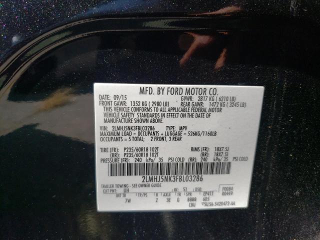 2LMHJ5NK3FBL03286 Lincoln MKT