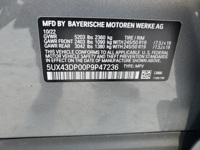 5UX43DP00P9P47236 2023 BMW X3, photo no. 14