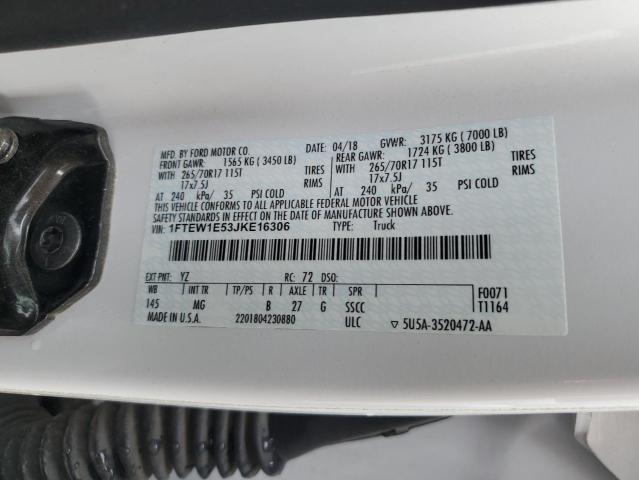 1FTEW1E53JKE16306 Ford F150 Supercrew