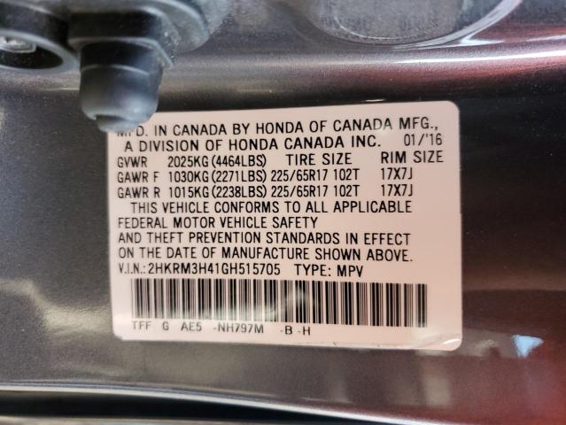 2016 HONDA CR-V SE - 2HKRM3H41GH515705