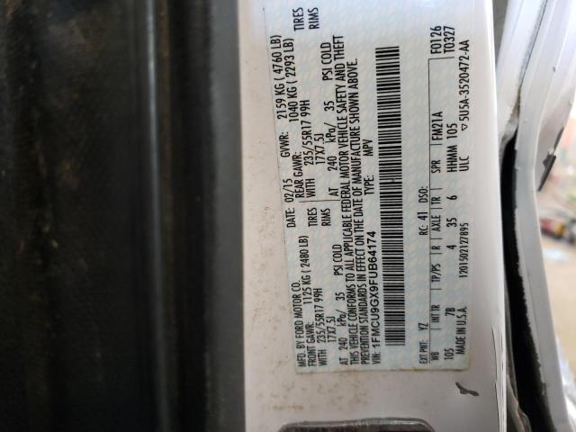 1FMCU9GX9FUB64174 Ford ESCAPE SE