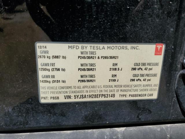 5YJSA1H28EFP63149 Tesla MODEL S