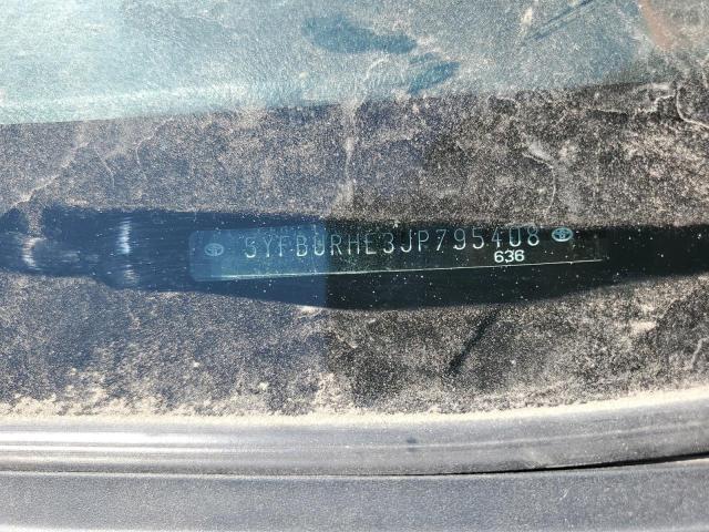 5YFBURHE3JP795408 Toyota COROLLA L