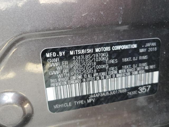 JA4AP3AU5JU017688 Mitsubishi Outlander Sport Es