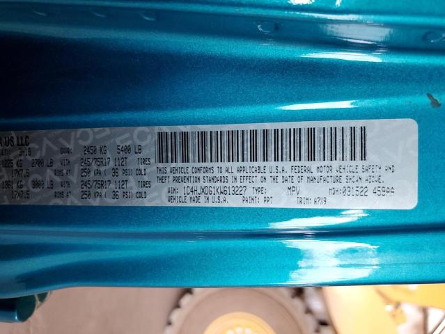 1C4HJXDG1KW613227 Jeep Wrangler Unlimited Sport
