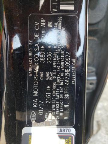 3KPFL4A72HE109972 KIA FORTE LX