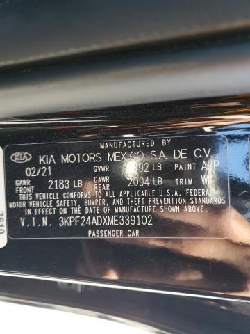 3KPF24ADXME339102 KIA FORTE FE