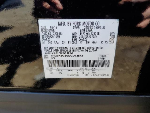 1FM5K8GT6GGD13873 Ford EXPLORER SPORT