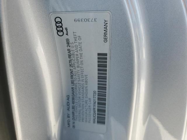 2015 AUDI S5 PREMIUM - WAUCGAFR1FA017720