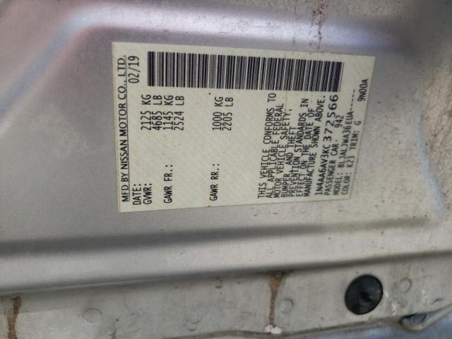 1N4AA6AV3KC372566 Nissan MAXIMA S