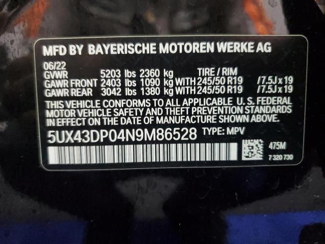 5UX43DP04N9M86528 2022 BMW X3, photo no. 13