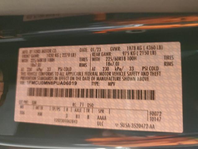 VIN 1FMCU0MN8PUA06019 2023 Ford Escape, St Line no.12