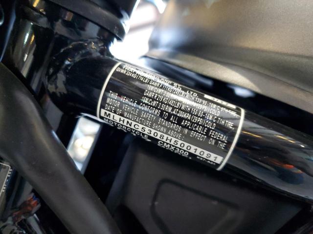 2017 HONDA CMX300 - MLHNC5308H5001091