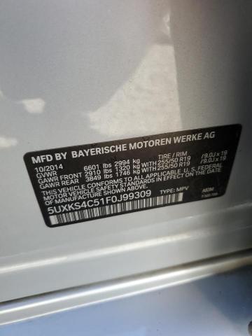 5UXKS4C51F0J99309 BMW X5 Xdrive35d