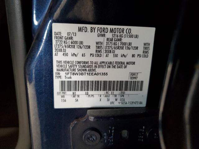 1FT8W3BT1EEA01355 Ford F350 Super Duty