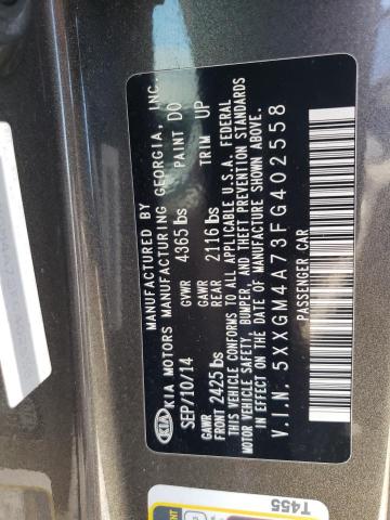 5XXGM4A73FG402558 KIA Optima Lx