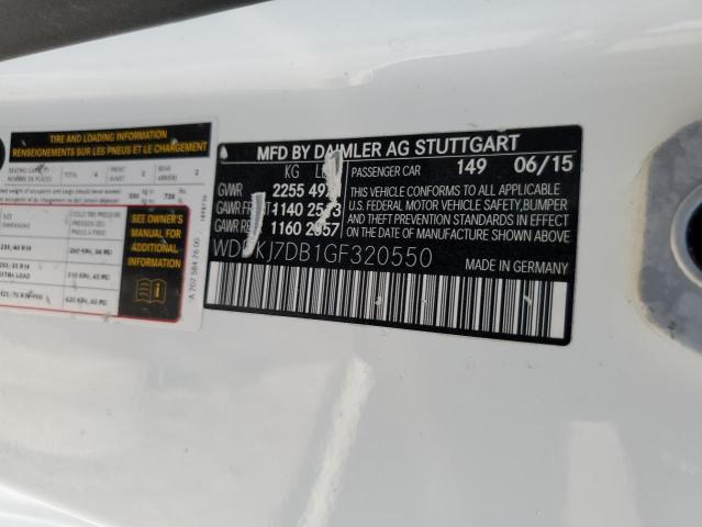 WDDKJ7DB1GF320550 Mercedes-Benz E 550