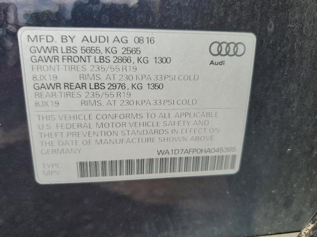 VIN WA1D7AFP0HA045365 2017 Audi Q5, Premium Plus S-... no.13