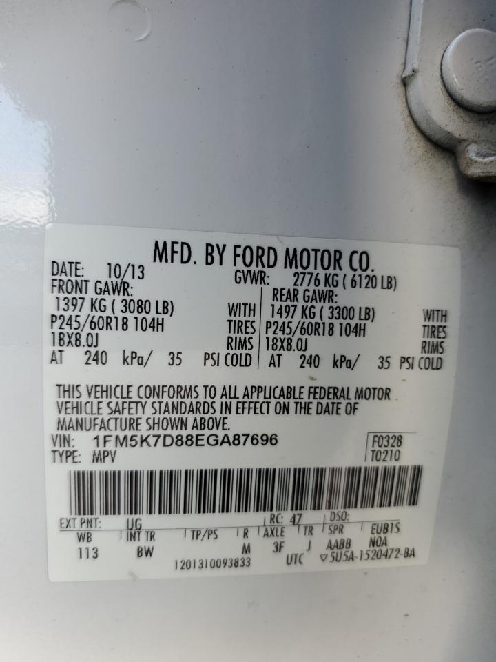 Buy 2014 Ford Explorer X 3.5L 1FM5K7D88EG****** from USA Auctions 