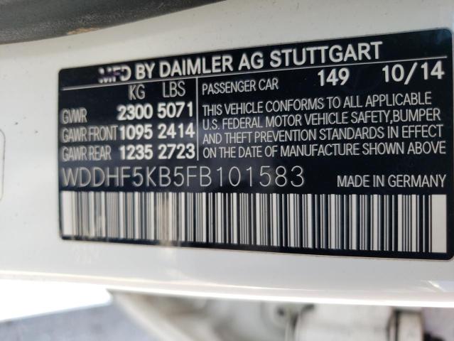 WDDHF5KB5FB101583 Mercedes-Benz E 350