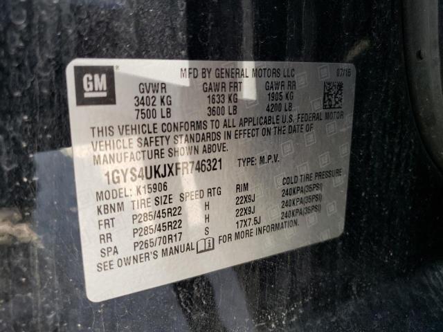 1GYS4UKJXFR746321 Cadillac Escalade Esv Platinum