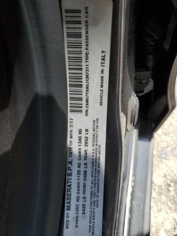 ZAM57YSA5J1267311 Maserati GHIBLI S