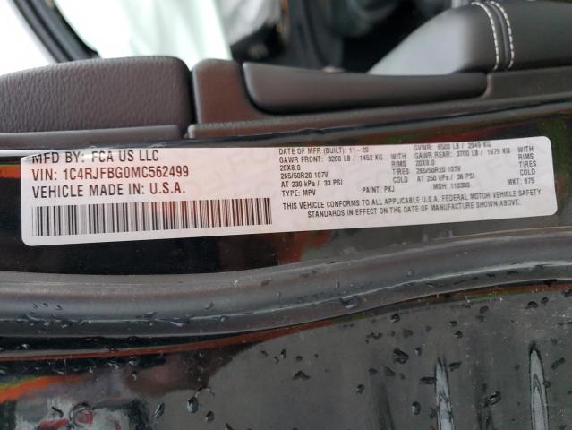 1C4RJFBG0MC562499 Jeep Grand Cherokee Limited