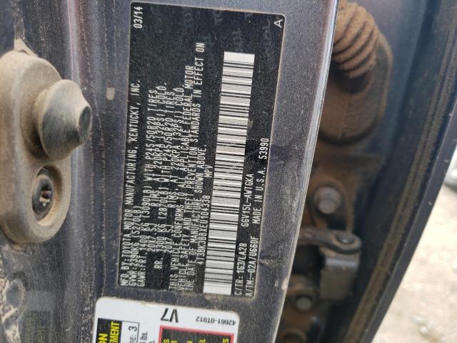 2014 Toyota Venza Le VIN: 4T3BK3BBXEU104338 Lot: 42207994