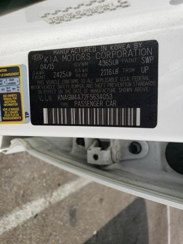 KNAGM4A72F5634053 KIA Optima Lx