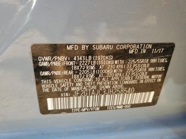 JF2GTAJC3JH258540 Subaru Crosstrek Limited