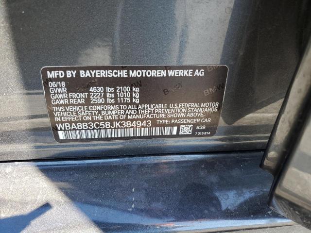 WBA8B3C58JK384943 BMW 340 I