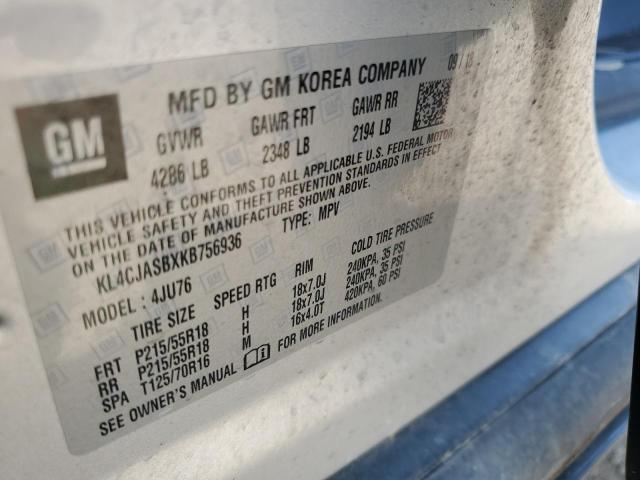 2019 BUICK ENCORE PRE - KL4CJASBXKB756936
