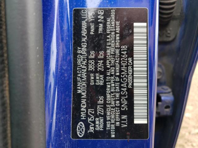 5NPLS4AG5MH026418 Hyundai Elantra SE 10