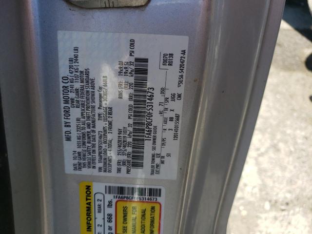 1FA6P8CF0F5314673 Ford MUSTANG GT