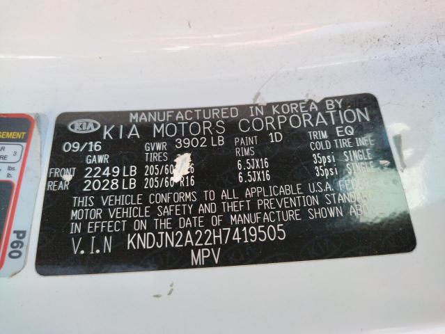 KNDJN2A22H7419505 KIA Soul