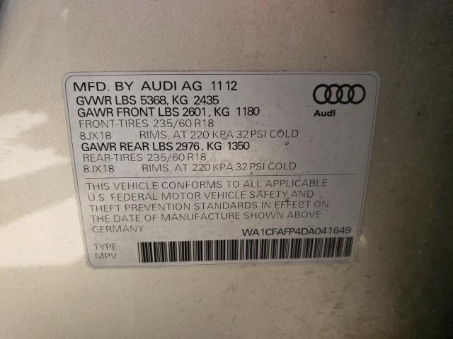 VIN WA1CFAFP4DA041649 2013 Audi Q5, Premium no.13