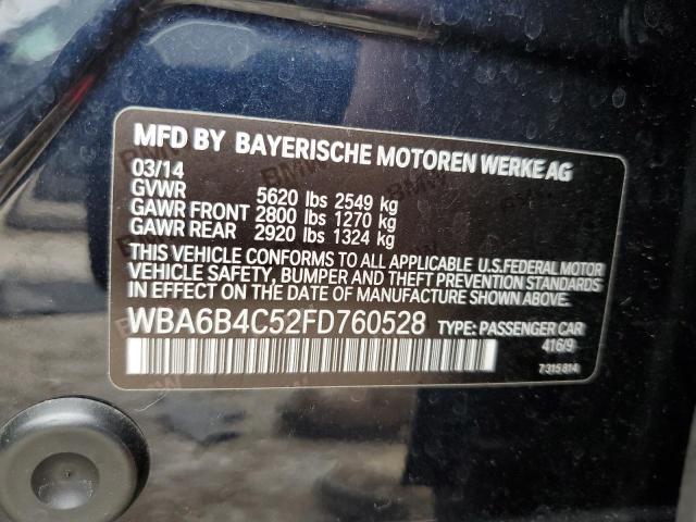 WBA6B4C52FD760528 BMW 650 Xi Gran Coupe