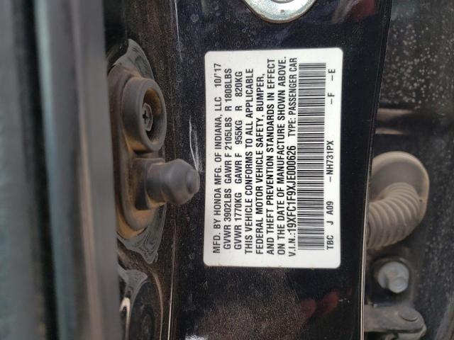 19XFC1F9XJE000626 Honda Civic Touring