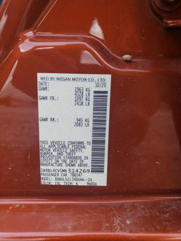 1N4BL4CV5MN314269 Nissan ALTIMA SR