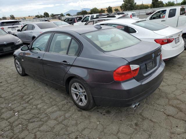VIN: WBAVA33508KX86049 Auction: COPART Lot: 61779463 Location: CA - MARTINEZ WBAVA33508KX86049 BMW 3 SERIES 2008 GRAY Photo 2