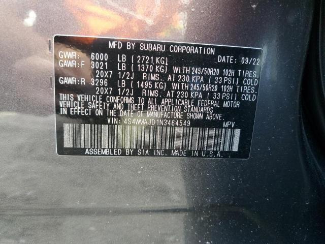 2022 SUBARU ASCENT ONY 4S4WMAJD1N3464549