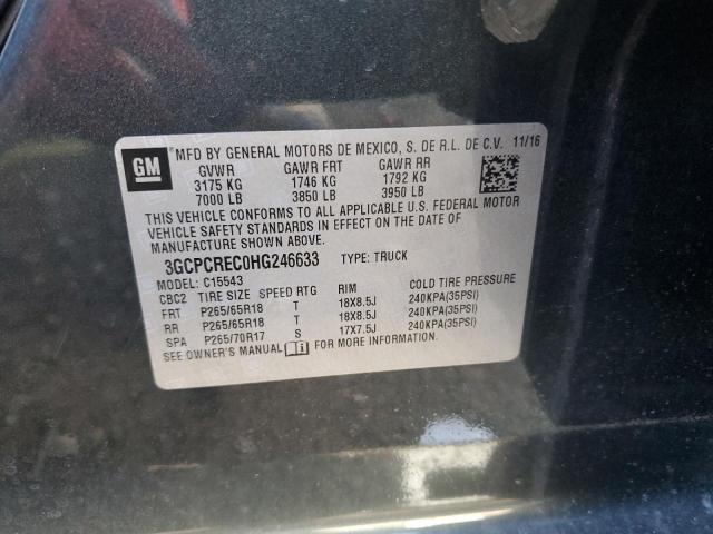 3GCPCREC0HG246633 Chevrolet Silverado C1500 Lt
