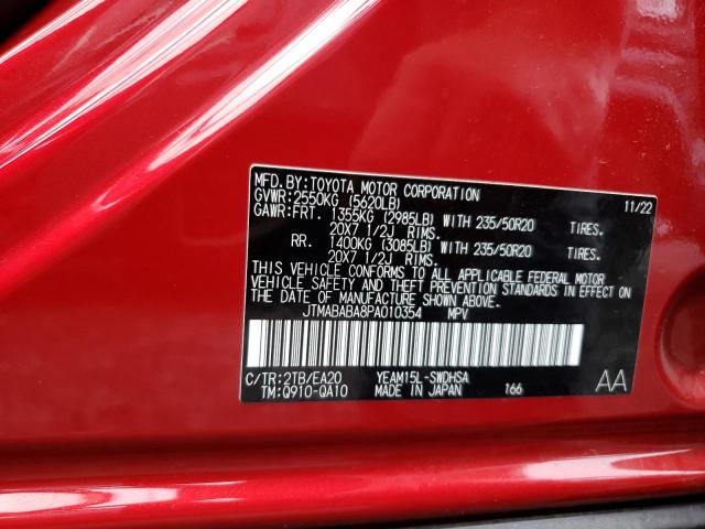 2023 SUBARU SOLTERRA P JTMABABA8PA010354