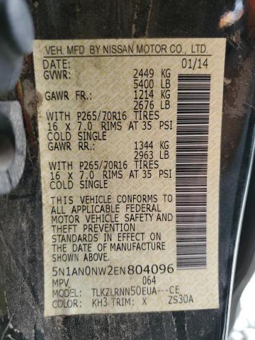 5N1AN0NW2EN804096 Nissan XTERRA X
