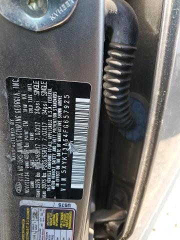 5XYKT3A64FG657925 KIA SORENTO LX