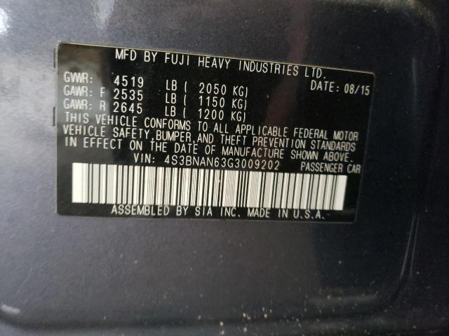 VIN 4S3BNAN63G3009202 2016 SUBARU LEGACY no.12